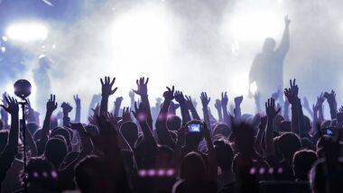 Band playing on stage